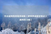 外出遛狗如何有效训练（使其养成固定地点上厕所的习惯）