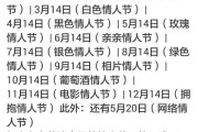 有几个情人节什么时候(一年有几个情人节)