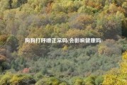 狗狗打呼噜正常吗(会影响健康吗)