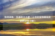如何训练一岁德牧大小便（让您的宠物拥有良好的卫生习惯）