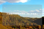 打造最舒适的狗狗房间（用土来装修）