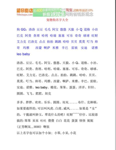 拉布拉多名字集合,拉布拉多名字大全洋气