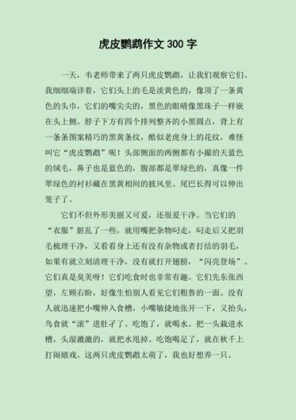 养鹦鹉的好处不仅可以不订闹钟还可以提神醒脑(养鹦鹉的好处写作文怎么写)