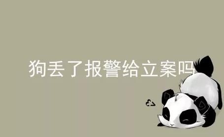 狗丢了多少钱可以立案,狗丢了能报警吗警察会管吗