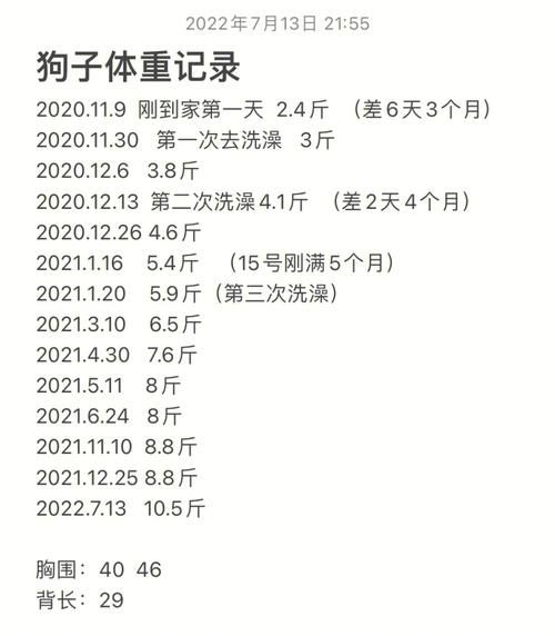 比熊体重对照表:不同月龄的比熊犬体重参考