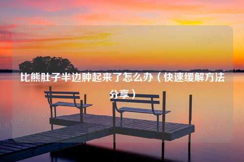 比熊肚子半边肿起来了怎么办（快速缓解方法分享）