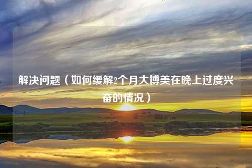 解决问题（如何缓解2个月大博美在晚上过度兴奋的情况）