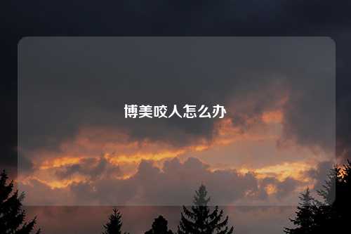 博美咬人怎么办