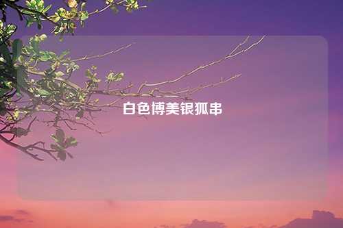 白色博美银狐串
