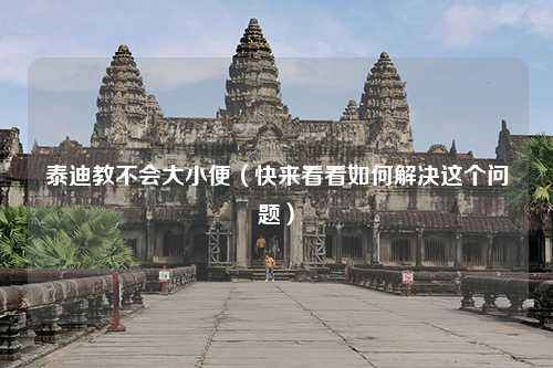 泰迪教不会大小便（快来看看如何解决这个问题）