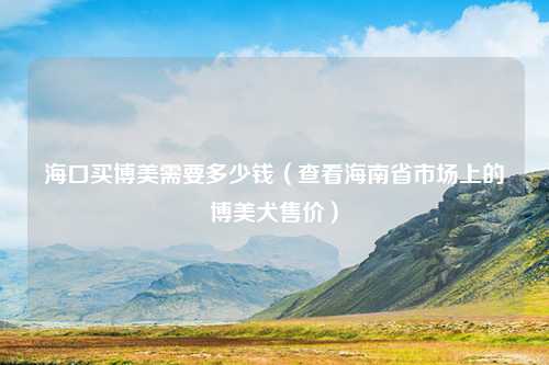 海口买博美需要多少钱（查看海南省市场上的博美犬售价）