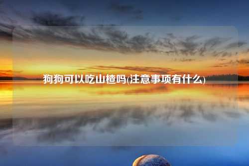 狗狗可以吃山楂吗(注意事项有什么)